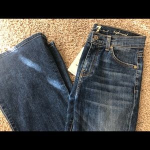 7 FOR ALL MANKIND  high waist jeans size 25